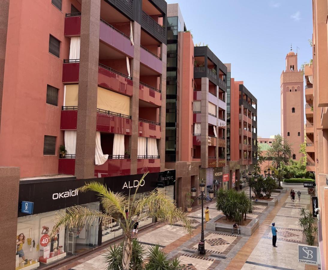 Appartement Haut Standing Gueliz Plaza Avec Vue Marrakesch Exterior foto
