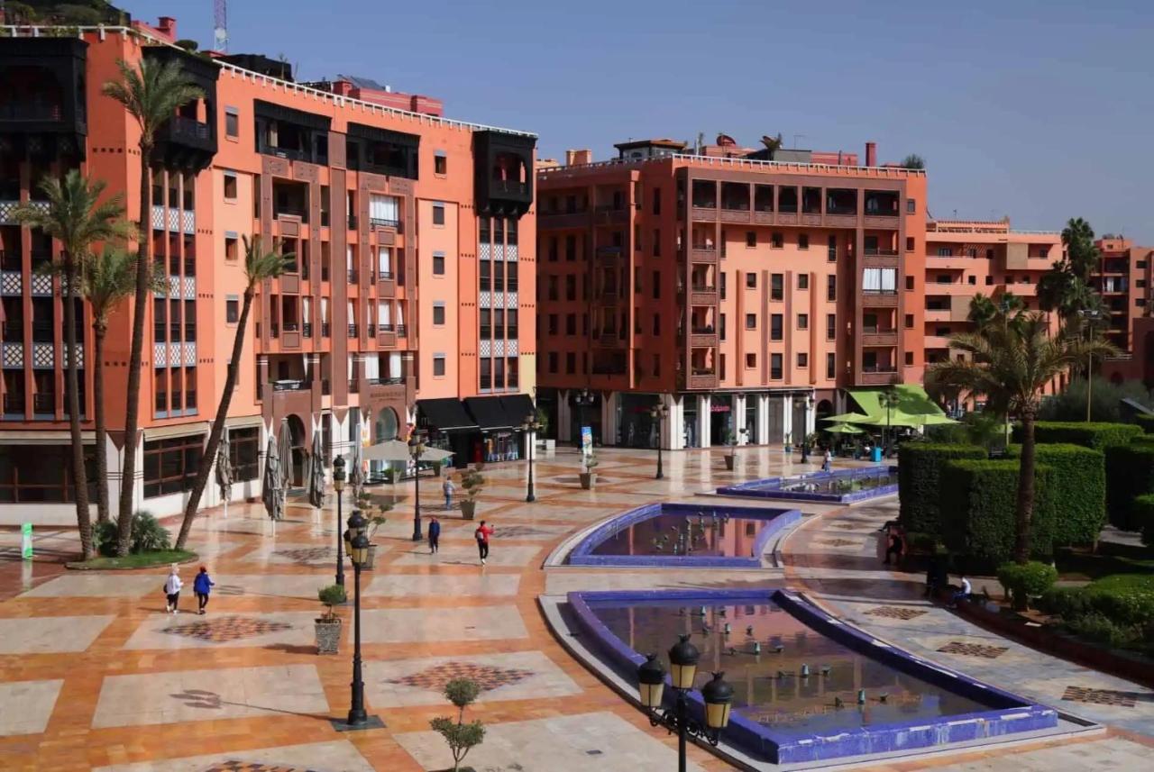 Appartement Haut Standing Gueliz Plaza Avec Vue Marrakesch Exterior foto