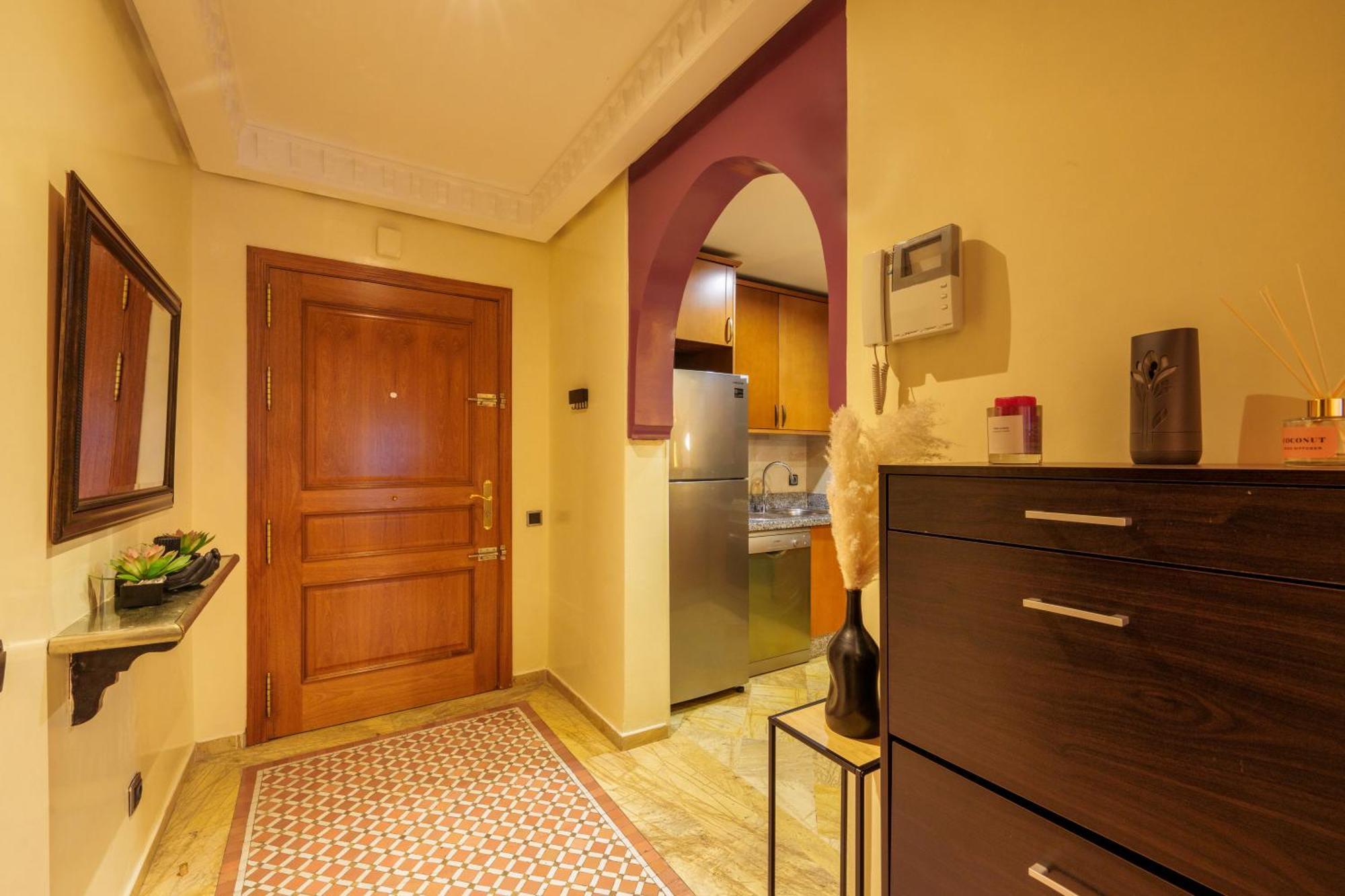 Appartement Haut Standing Gueliz Plaza Avec Vue Marrakesch Exterior foto