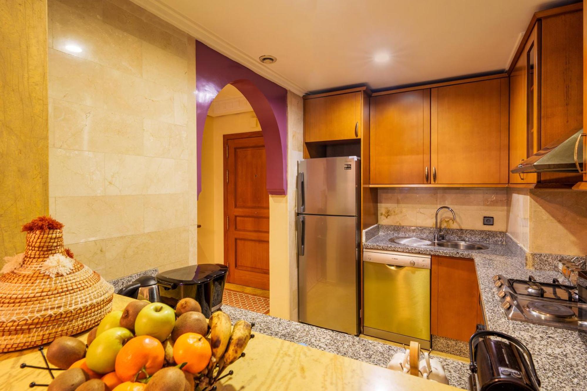 Appartement Haut Standing Gueliz Plaza Avec Vue Marrakesch Exterior foto