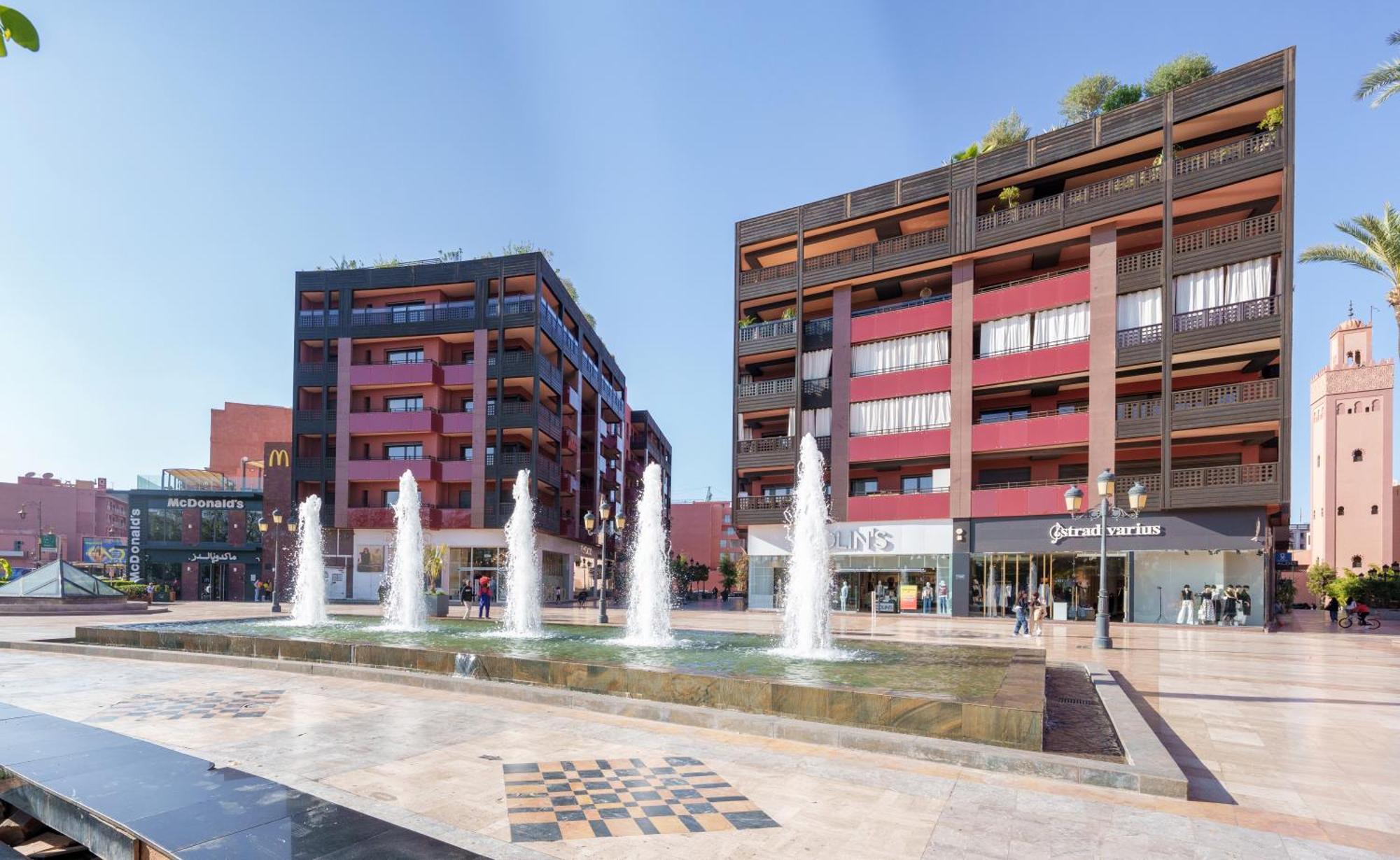 Appartement Haut Standing Gueliz Plaza Avec Vue Marrakesch Exterior foto