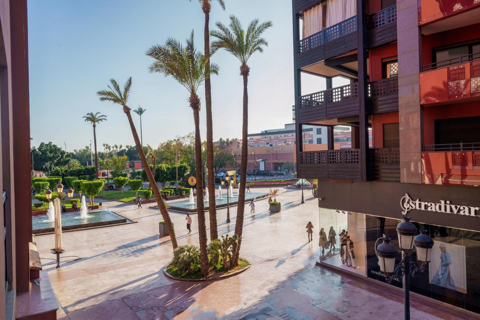 Appartement Haut Standing Gueliz Plaza Avec Vue Marrakesch Exterior foto